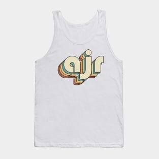 AJR Retro Rainbow Typography Style 70s Tank Top